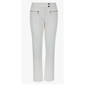 Veronica‎ Beard Women's White Metro Cropped Pants Size 14 Zippers Made in USA